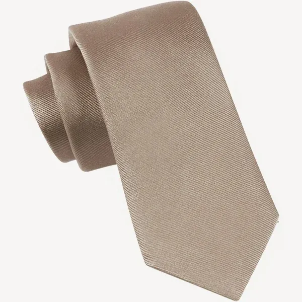 Men's Tie Bar Grosgrain Solid Tie