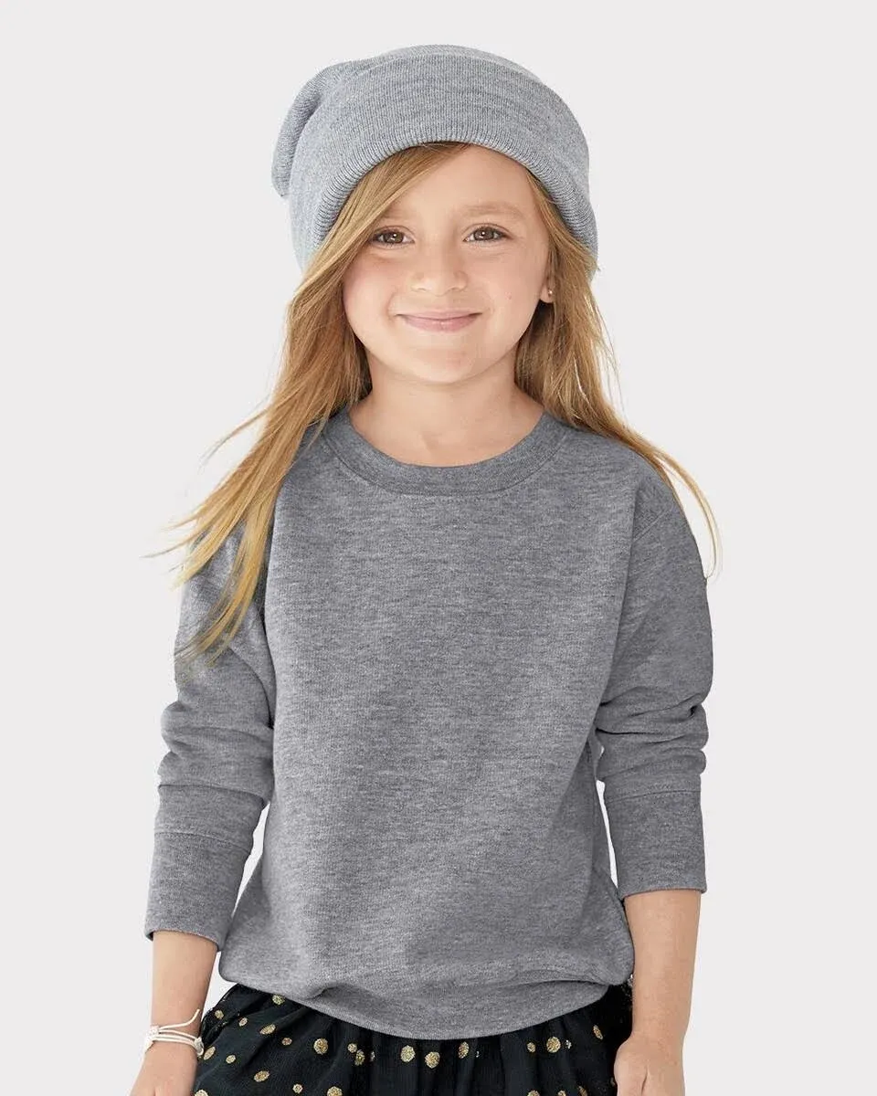 Rabbit Skins 3317 - Toddler Fleece Sweatshirt Granite Heather 4T