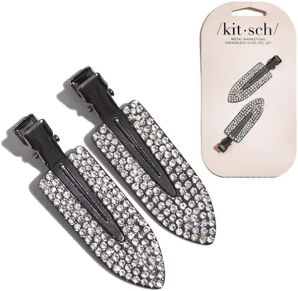 Metal Rhinestone Creaseless Hair Clips