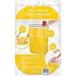 Sunshine Yellow Flings Plastic Bin - 22&#034; x 15&#034; (Pack Of 1) - Stylish &amp; Conven...