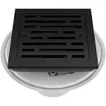 Delta DT062412 4" Tile-In Square Shower Drain - Matte Black