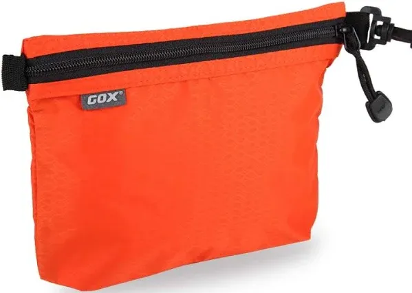 GOX Travel Toiletry Bag Carry On Zipper Pouch Cosmetic Kit Makeup Digital Bag Water Resistant Nylon (Orange)