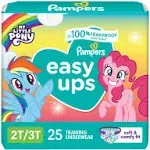 Pampers Easy Ups Training Underwear Girls Size 4 2t-3t 25 Count