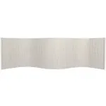 2 ft. Short Bamboo Wave Screen - White