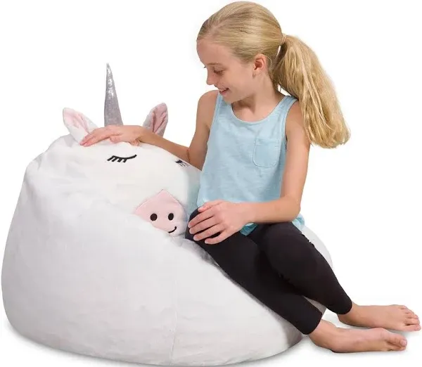 Posh Creations Cute Soft and Comfy Bean Bag Chair for Kids