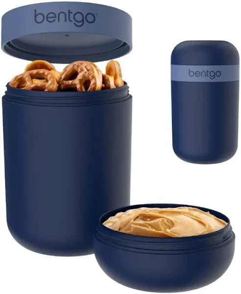 BENTGO Snack Cup &amp; Lunch Box Set Dark Blue Each New in Box!