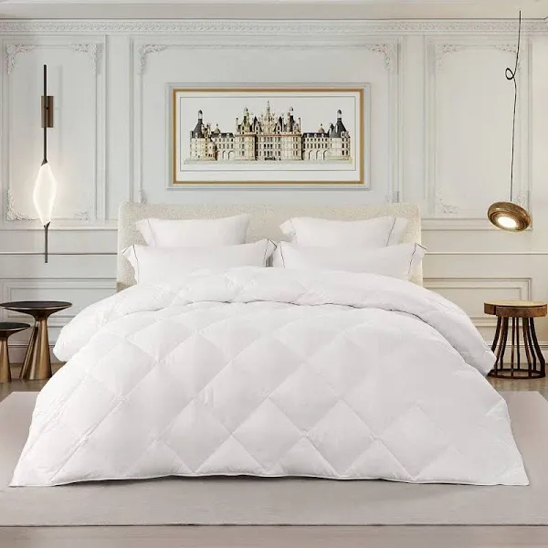 White Feather Down Comforter Duvet Insert All Warmth Levels