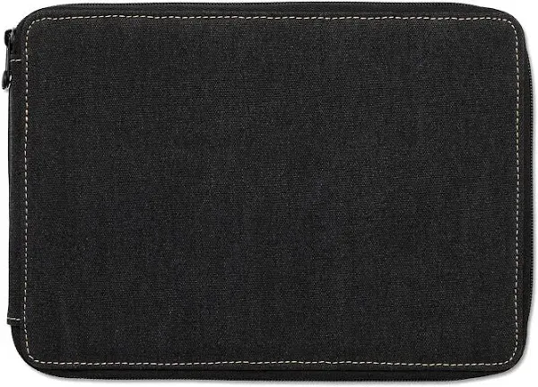 120-slot Black Canvas Pencil Case