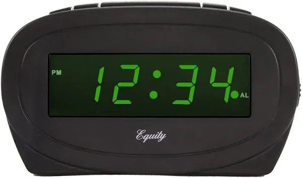 Equity Alarm Clock 0.6-In. Green LED Display