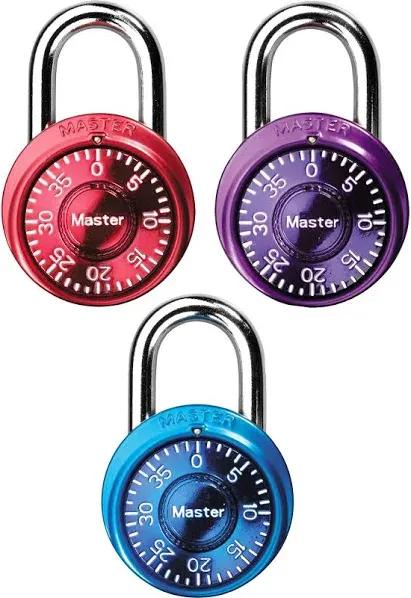 Master Lock 1533TRI Combination Dial Padlock