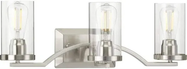 Progress Lighting P300258 Lassiter 3 Light 24&#034;W Bathroom Vanity - Nickel