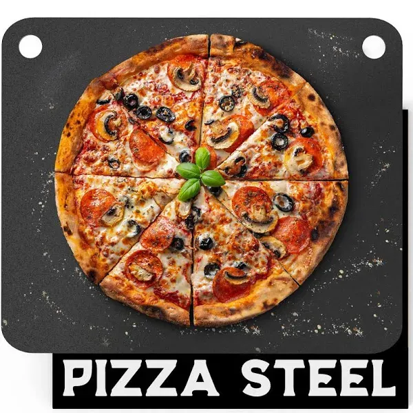 Pizza steel for ovens and grills, a quality baking alternative to pizza pans