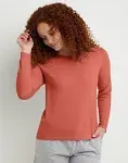 Hanes Originals Women's Tri-Blend Long-Sleeve T-Shirt Red River Clay Heather XS