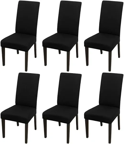 6 Pcs Dining Chair SlipcoverHigh Stretch Removable Washable Chair Seat Protec...