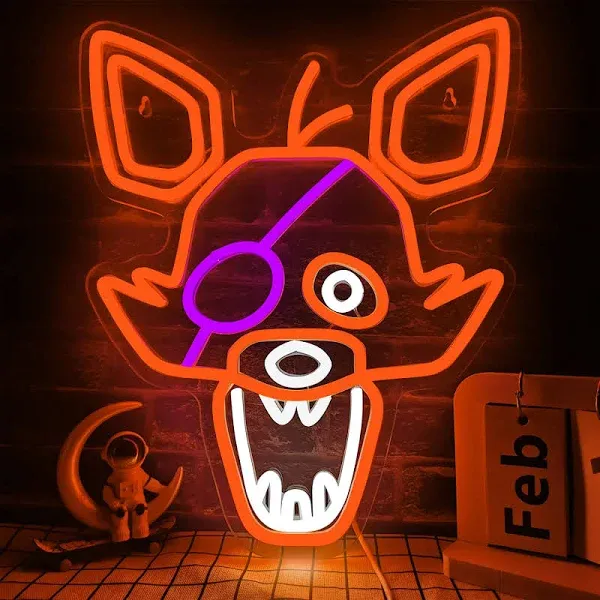 Five Nights at Freddy&#039;s/fnaf freddy neon sign for wall ive nights at freddy&#039;s