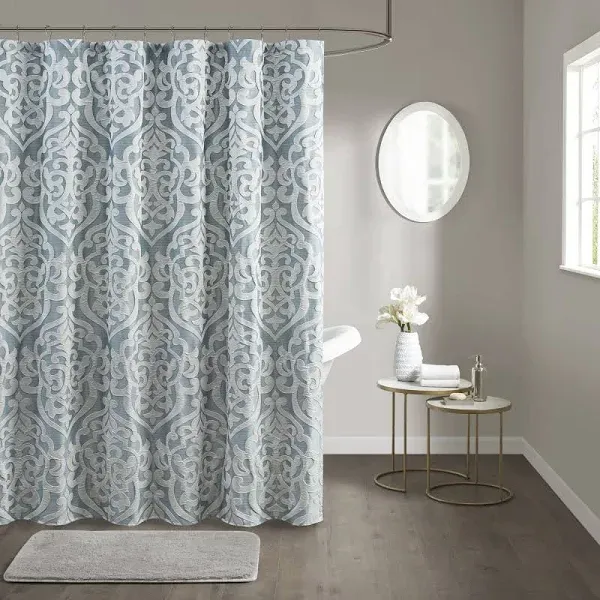 Madison Park Odette Jacquard Shower Curtain