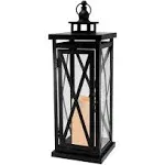 LumaBase Crisscross Metal Lantern