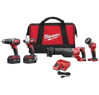 Milwaukee 2696-24 M18 4 Piece Cordless Combo Kit, SEALED BATTS! NEW FREE SHIP!!!