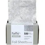 Forpro Expert Embossed Foil Sheets 500S, Aluminum Foil, Pop-Up Foil Dispenser, Hair Foils For Color Application And Highlighting Services, Food Safe, 5A W X 1075A L, 500-Count