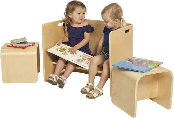 ECR4Kids Bentwood Multipurpose Table and Chair Set