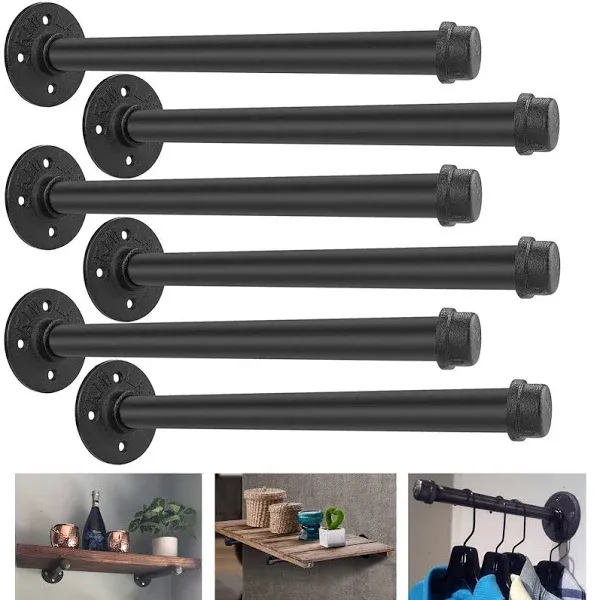 AConnet Industrial Pipe Shelf Brackets