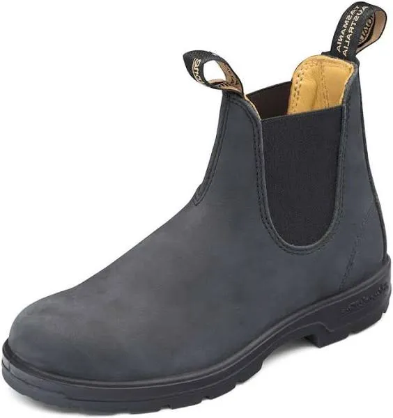 Blundstone 587 Rustic Black Leather Ankle Boots