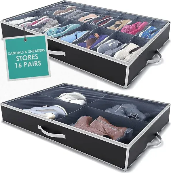 Woffit Under Bed Shoe Organizer