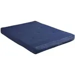 DHP Carson 8" Thermobonded High Density Polyester Fill Futon Mattress - Blue