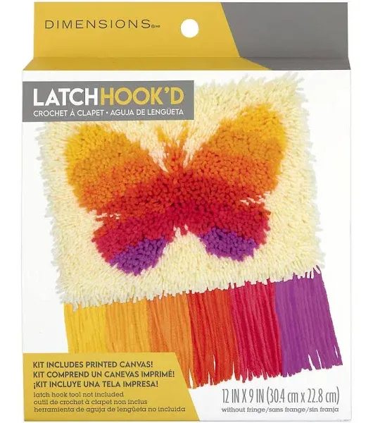 Dimensions Butterfly Latch Hook