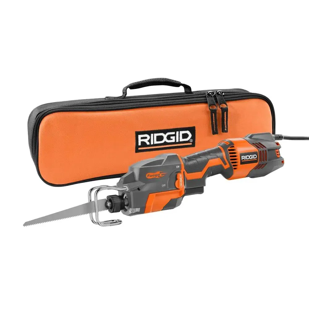 RIDGID Thru Cool 6 Amp 1-Handed Orbital Reciprocating Saw Kit R3031