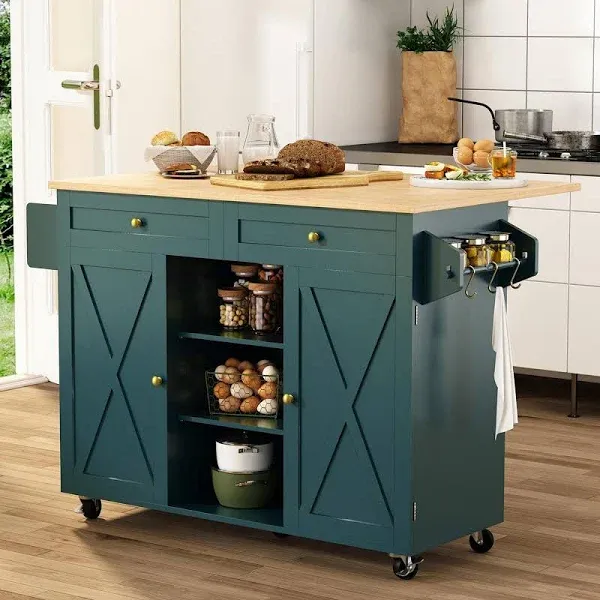 HLR 51.7 inch Folding Kitchen Island