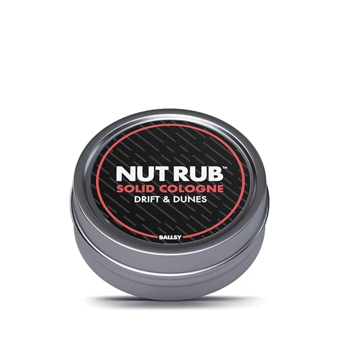 Ballsy Body & Groin Rub, Cologne for Everywhere, with Beeswax, Coconut and Sunflower Seed Oil