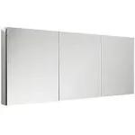 Fresca 60" Wide x 36" Tall Bathroom Medicine Cabinet with Mirrors