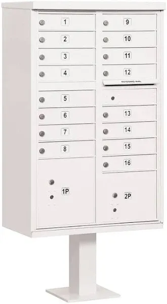 Cluster Box Unit - 16 Doors / 2 Parcel Lockers | Salsbury Model 3316