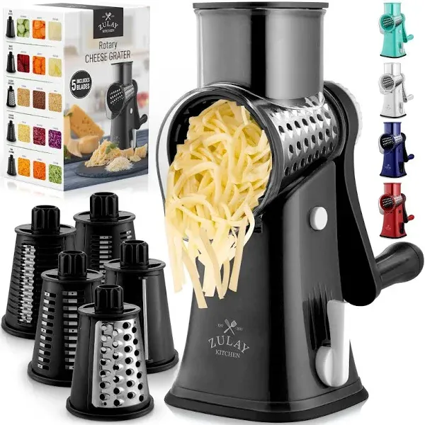 Zulay Kitchen Rotary Cheese Grater