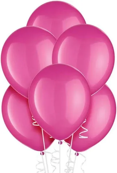 Amscan Bright Pink Latex Balloons