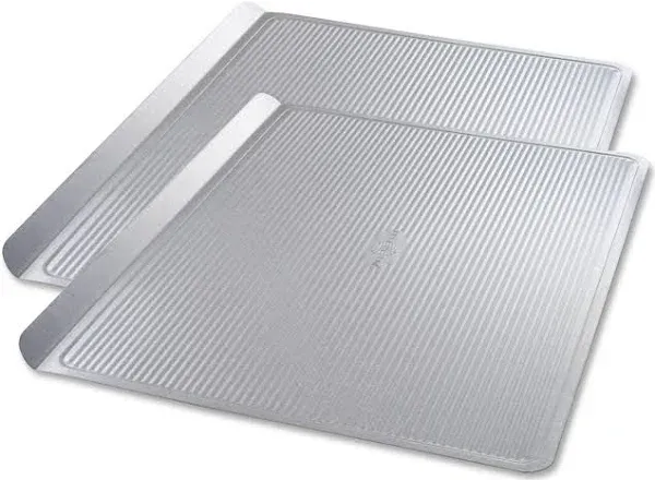  Bakeware Cookie Sheet, Warp Resistant Nonstick Baking Pan, Large - Set of 2