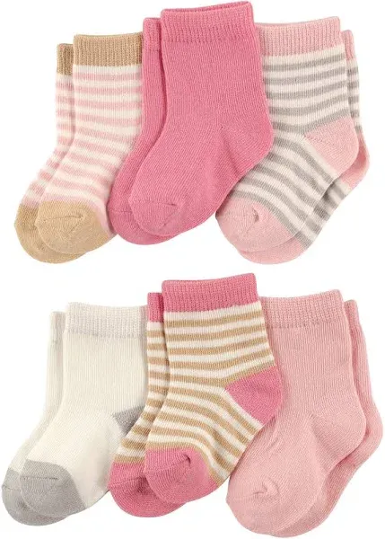 Touched by Nature Baby Boy Organic Cotton Socks, Boy Stripes, 6-12 Months