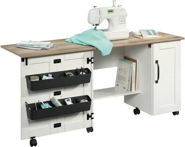 Sauder Select Engineered Wood Sewing Craft Cart