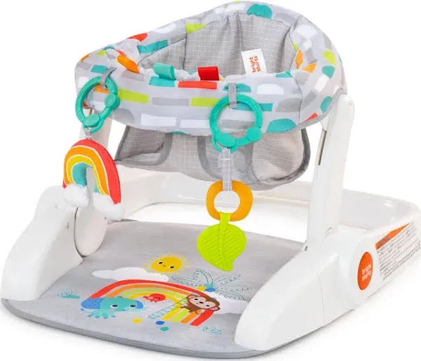 Bright Starts Learn-to-Sit 2-Position Baby Floor Seat with Toys, 4-12 Months