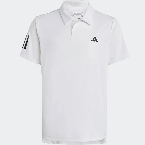 adidas Big Boys Club Tennis 3-Stripes Polo Shirt Pink Large $40