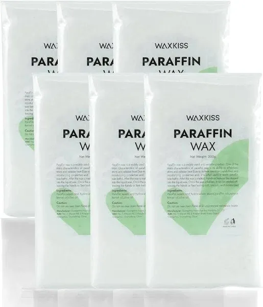 wewax Paraffin Wax Refills for Paraffin Baths, 6 Packs Unscent Paraffin Wax for Hand and Feet Hydration and Moisturizing