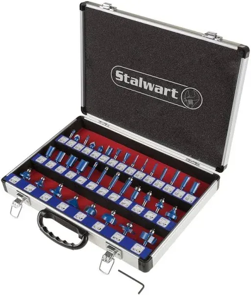 Stalwart Carbide Tipped Router Bit Set