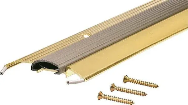 Premium Low Threshold with Vinyl Seal AP 334, 36 Inches, Brite Gold - MD Building Products 09043