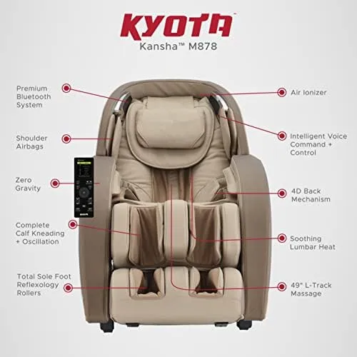 Kyota Kansha M878 Massage Chair - Tan