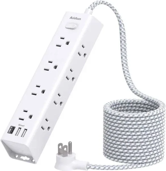 Etokfoks Mountable 12-Outlet Power Strip Surge Protector