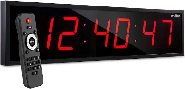 Ivation 36-Inch Large Digital Wall Clock