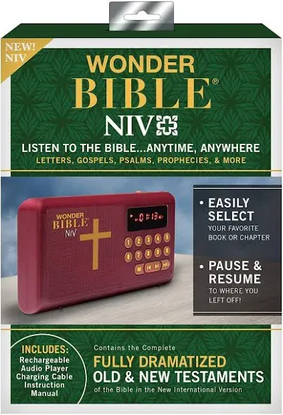 Wonder Bible NIV The Talking Audio Bible Player