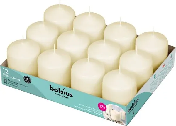 Bolsius Ivory Pillar Candles