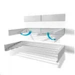 Step Up Products 40RACKWhite 39.5 in. Retractable Laundry Drying Rack White